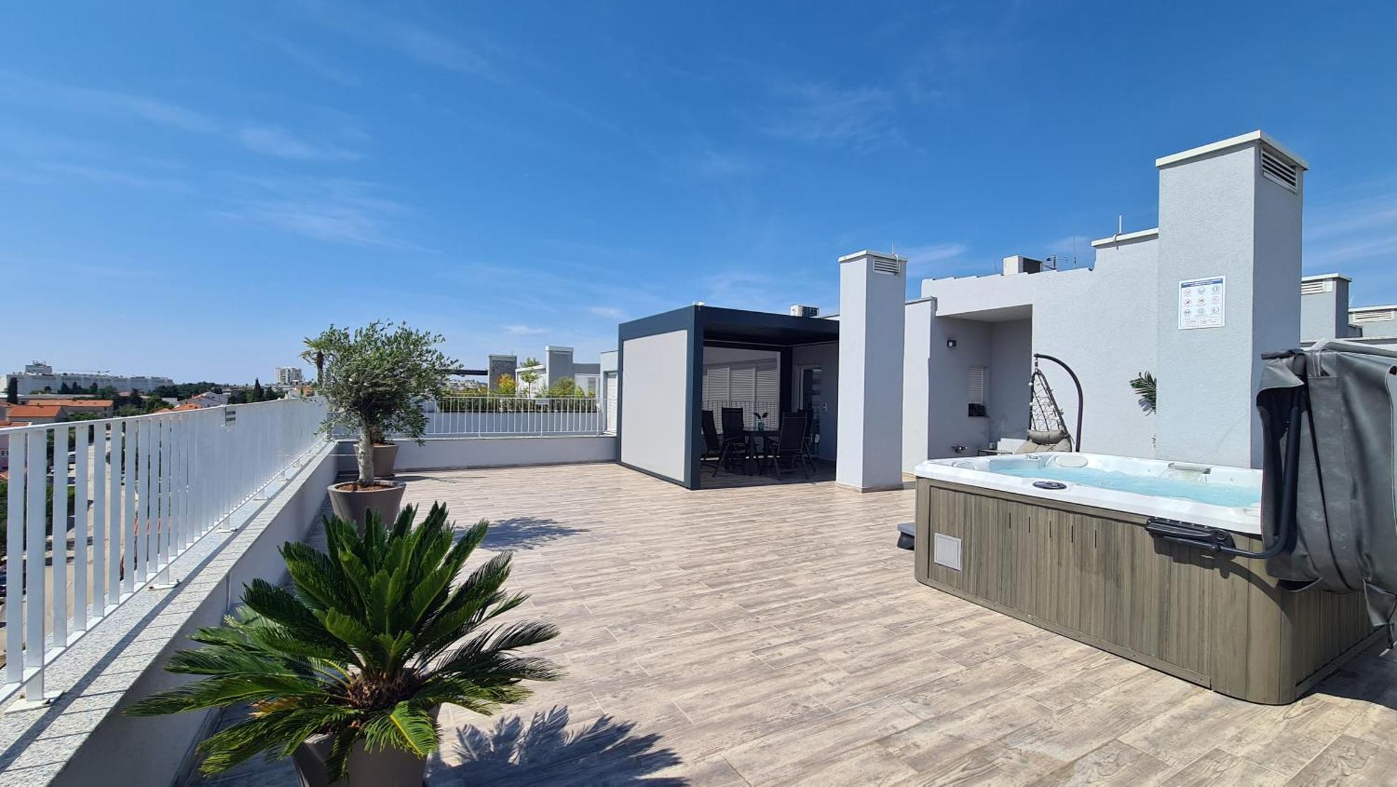 Zadar Sunset Penthouse With Spectacular View And Jacuzzi Apartment Exterior photo